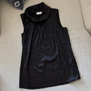 Chico’s Black Cowl Neck Sleeveless Blouse